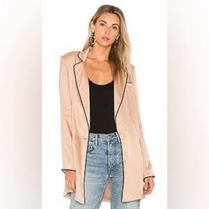 House of Harlow 1960 x Revolve Hollis Jacket Nude Silky Blazer